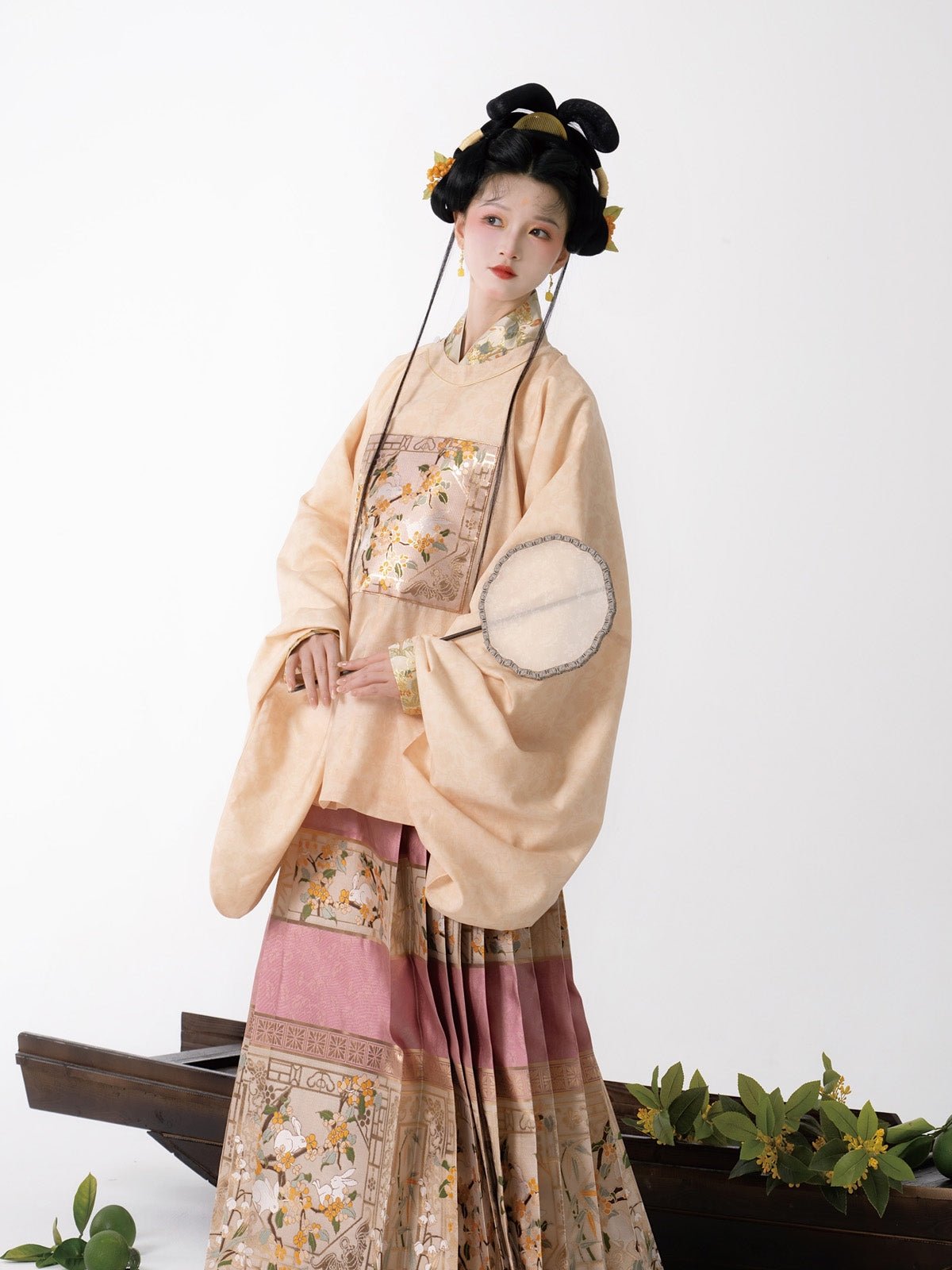 yellow handu dress women's clothes-Jianxi Hanfu