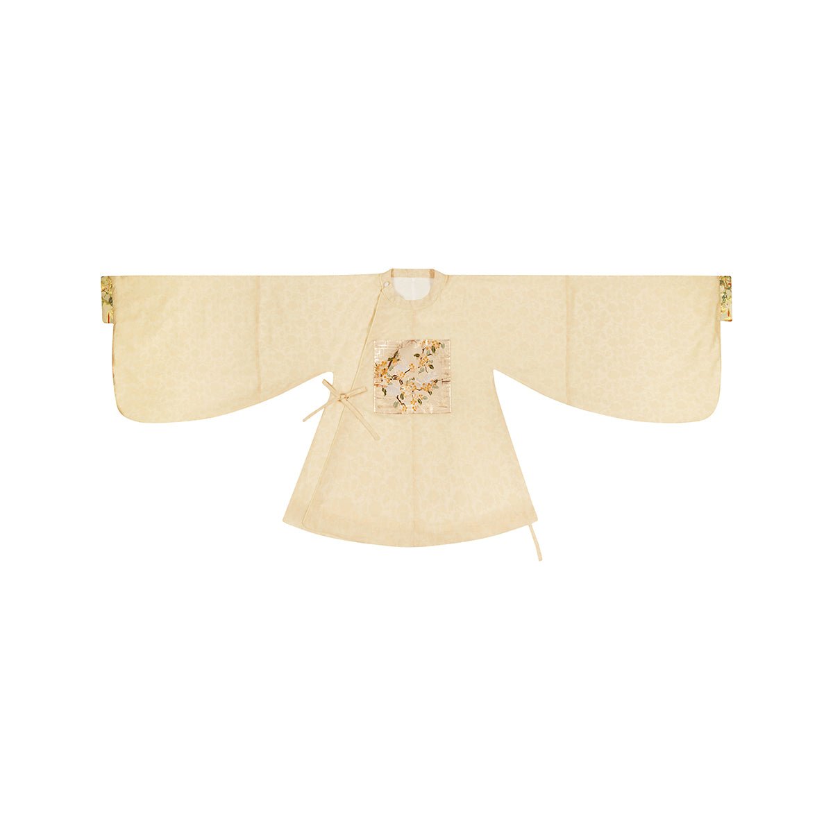 yellow handu dress round collar top women's clothes-Jianxi Hanfu
