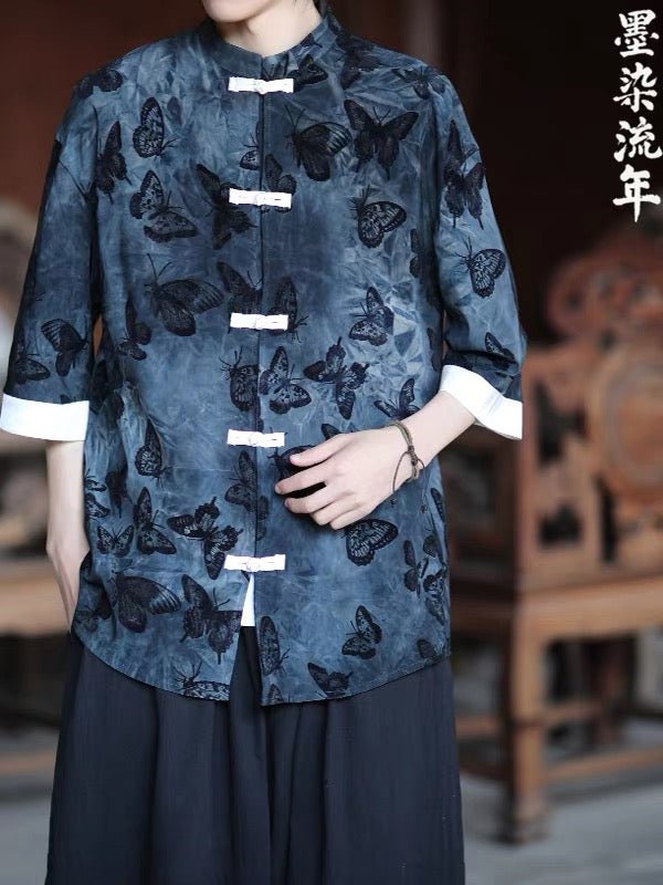 tang suit male hanfu shirt-Jianxi Hanfu