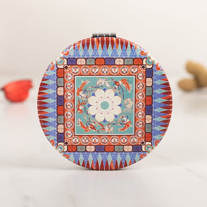 Chinese Dunhuang - themed portable makeup mirror - Jianxi Hanfu