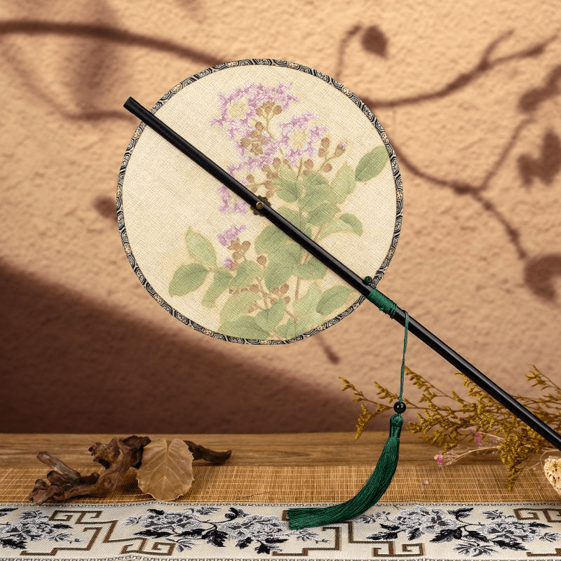 chinese folding round fan-Jianxi Hanfu