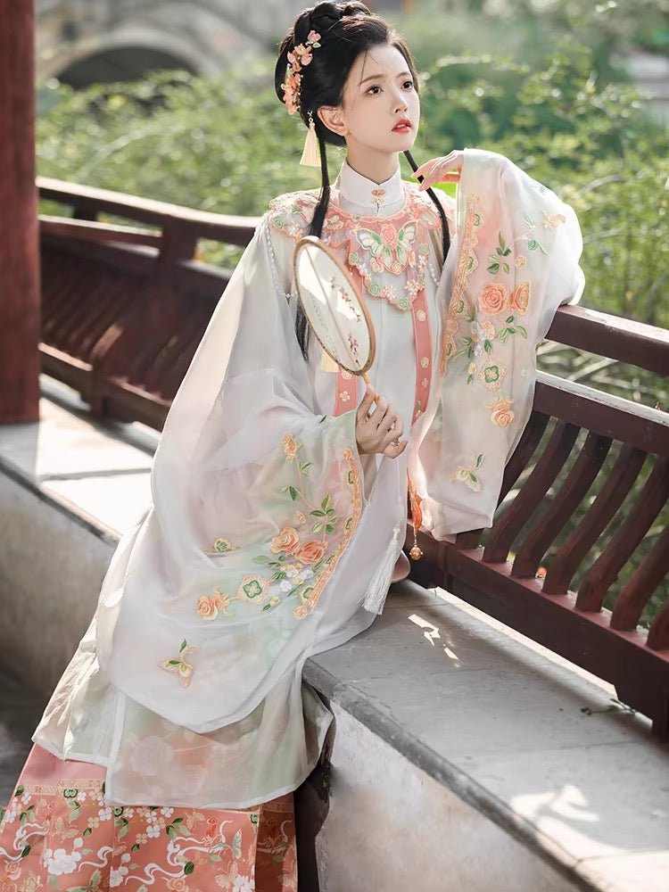 Chinese Hanfu Ming Dynasty Mamian Skirt - Qiang Wei - Jianxi Hanfu
