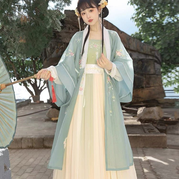 Chinese Hanfu Song Dynasty Summer Dress - Chang Ming Lv - Jianxi Hanfu