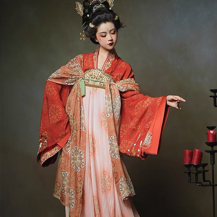 Chinese Hanfu Tang Dynasty Summer Ruqun - Sheng Tang Shao Zhu - Jianxi Hanfu