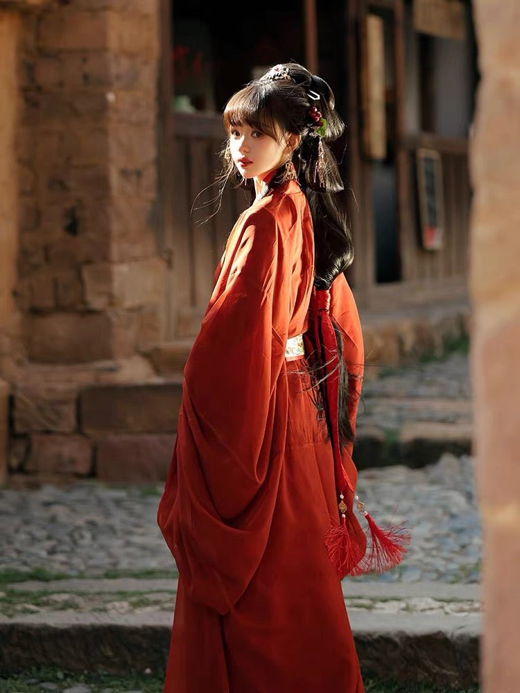 Chinese Hanfu Warring State Robe Zhiju - Jianxi Hanfu