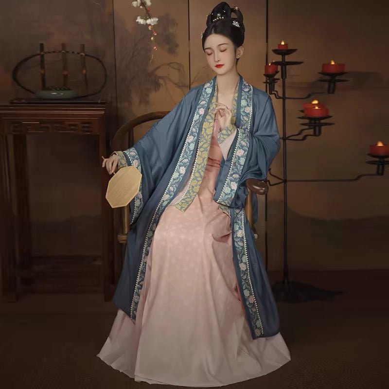 blue Chinese Song Dynasty clothing hanfu- Jianxi Hanfu