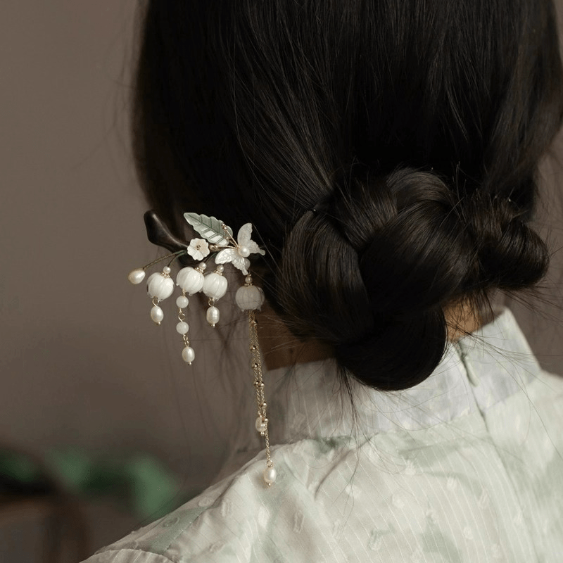 Chinese style ancient style lily of the valley Hanfu hairpin - Jianxi Hanfu