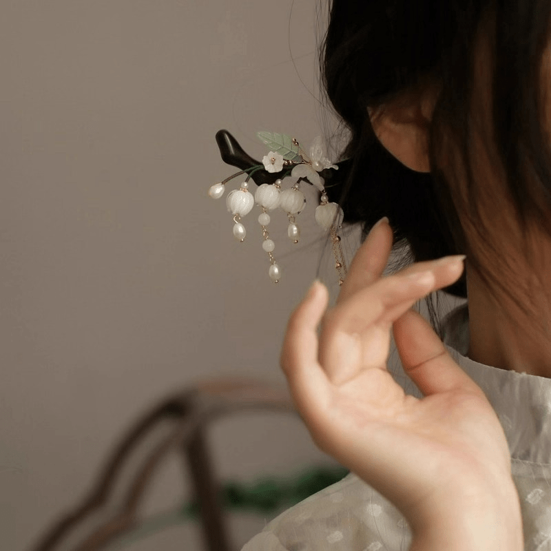 Chinese style ancient style lily of the valley Hanfu hairpin - Jianxi Hanfu