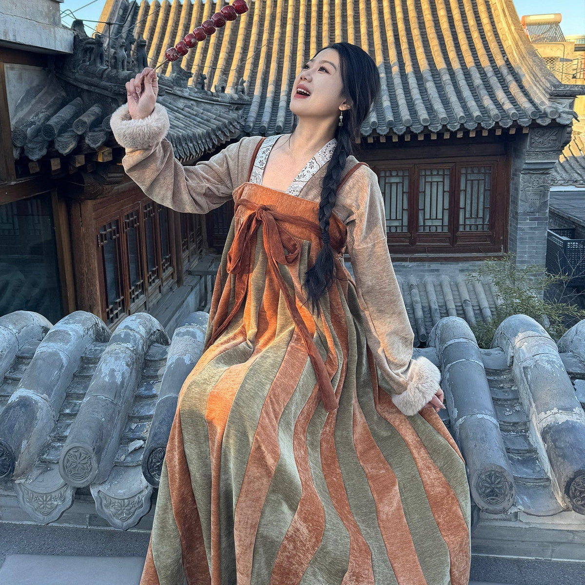 chinese style women's plus hanfu ruqun dress - Jianxi Hanfu