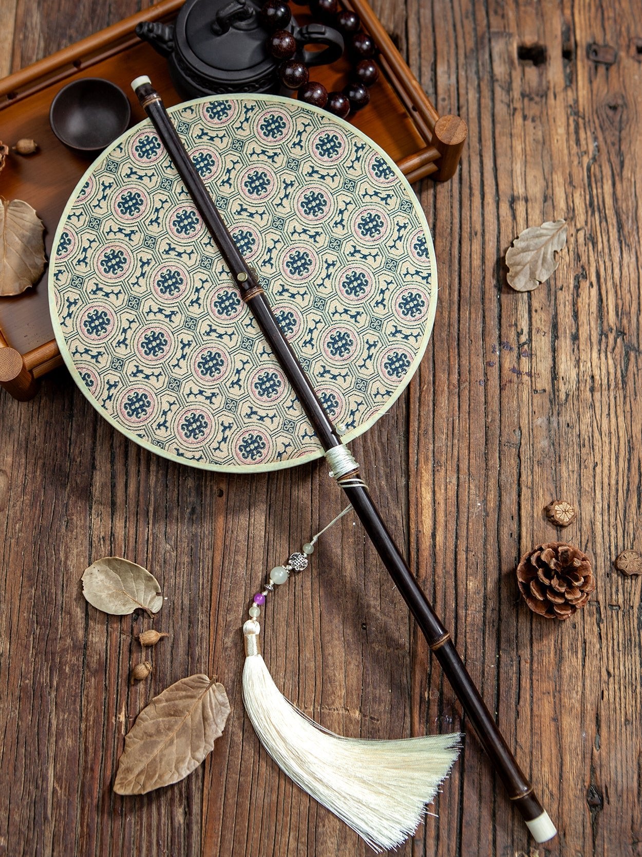 chinese folding fan yellow hand fan-Jianxi Hanfu