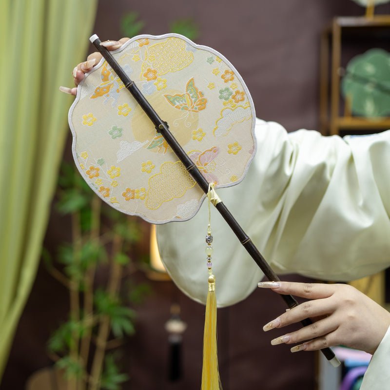 butterfly waist fan chinese folding fan-Jianxi Hanfu