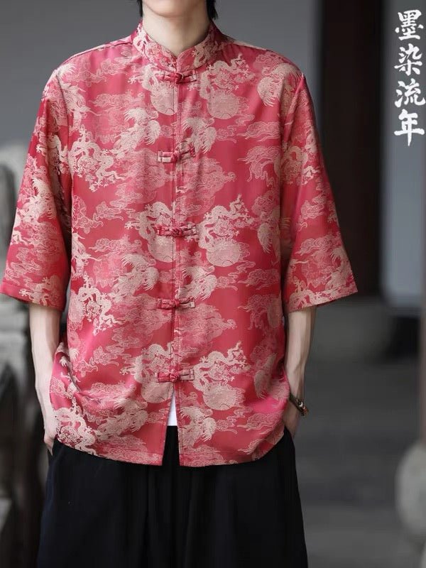 Cloud Tang Suit Summer Shirt - Jianxi Hanfu