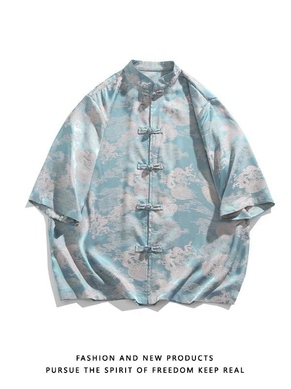Cloud Tang Suit Summer Shirt - Jianxi Hanfu