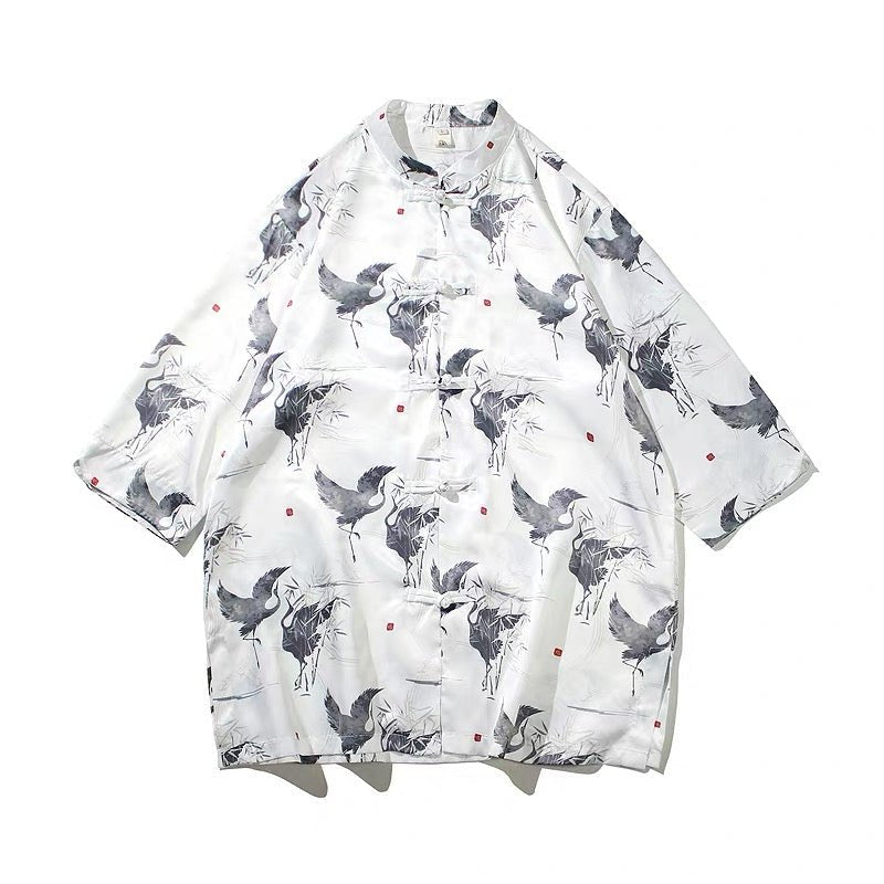 Crane Tang Suit Summer Clothes - Jianxi Hanfu