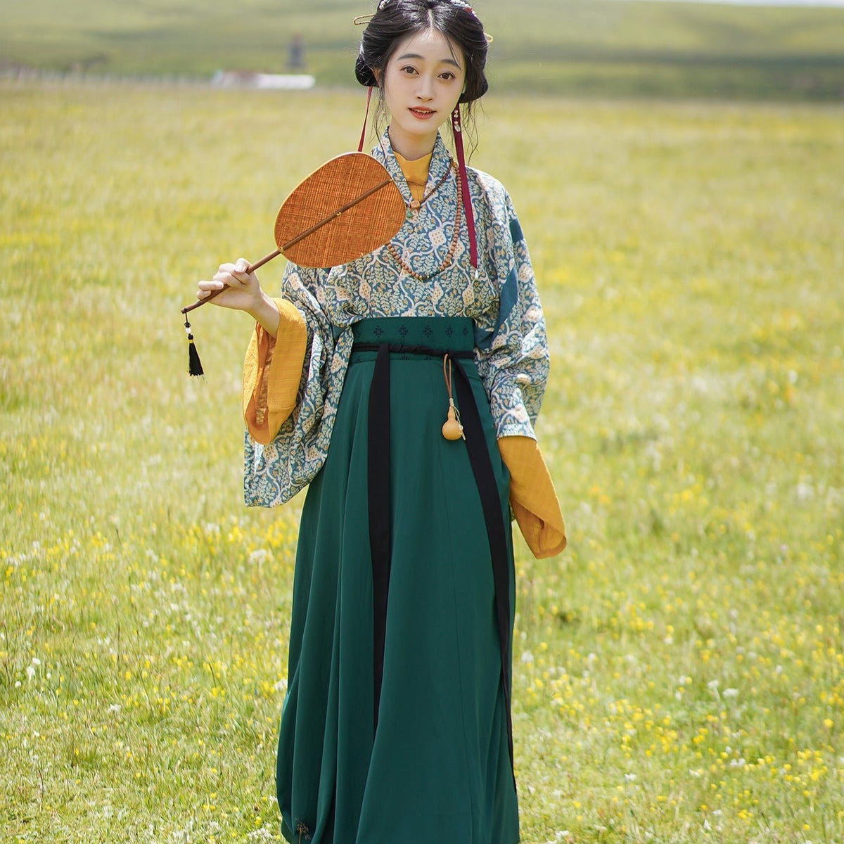 blue ru shirt northern wei dynasty clothing- Jianxi Hanfu