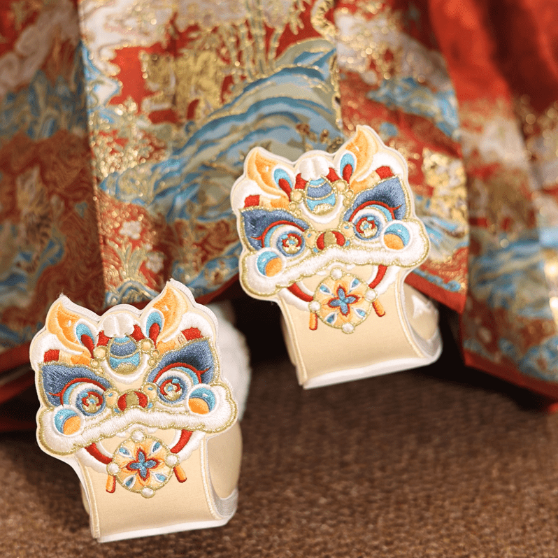 chinese hanfu shoes yellow shoes-Jianxi Hanfu