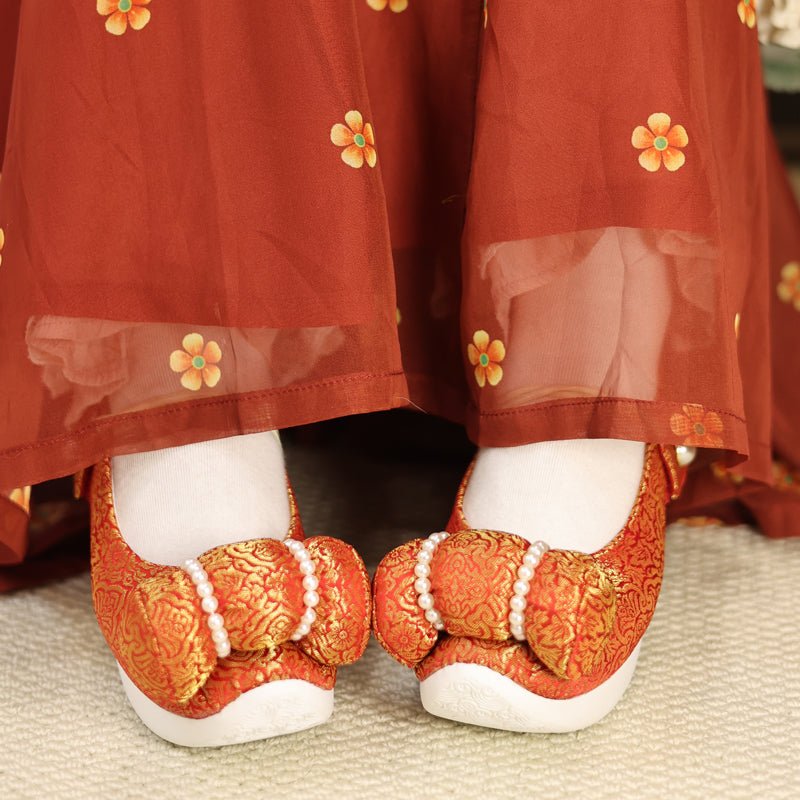 female shoes ming dynasty cloth shoes-Jianxi Hanfu