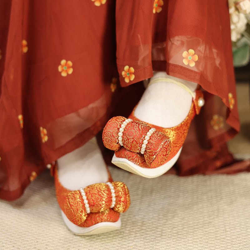 female shoes chinese shoes song dynasty cloth shoes-Jianxi Hanfu