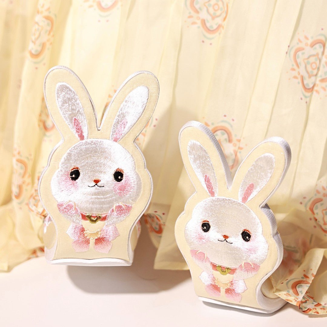 song dynasty cloth yellow shoes women's hanfu shoes cute rabbit - Jianxi Hanfu