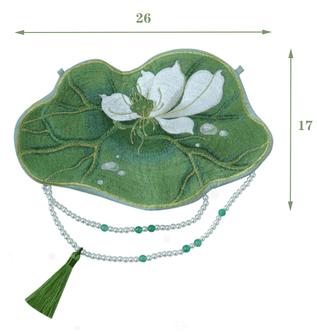 green cross body bag chinese hanfu purse-Jianxi Hanfu