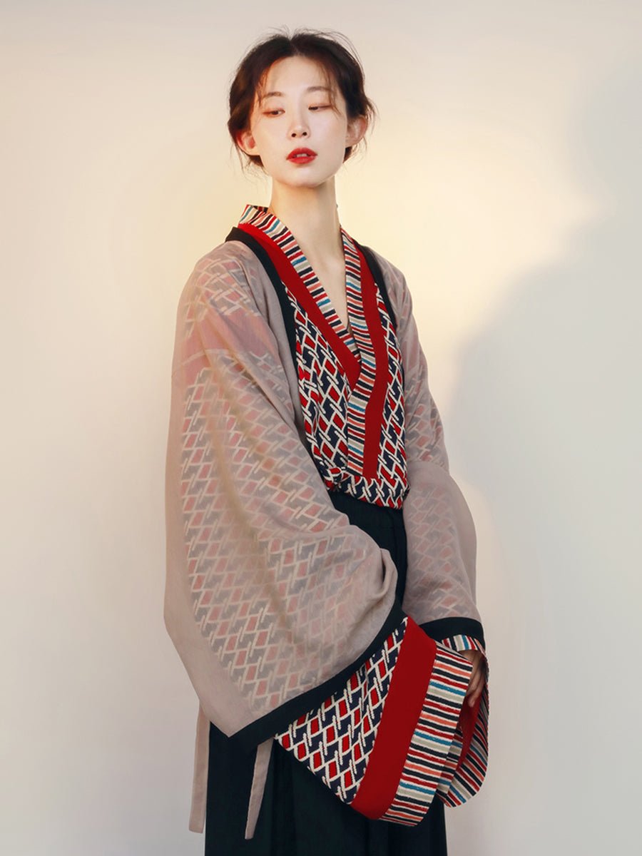 pink ru shirt women's hanfu northern wei dynasty clothing - Jianxi Hanfu