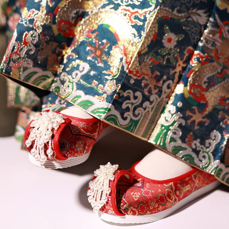 pearl shoes women's hanfu shoes-Jianxi Hanfu
