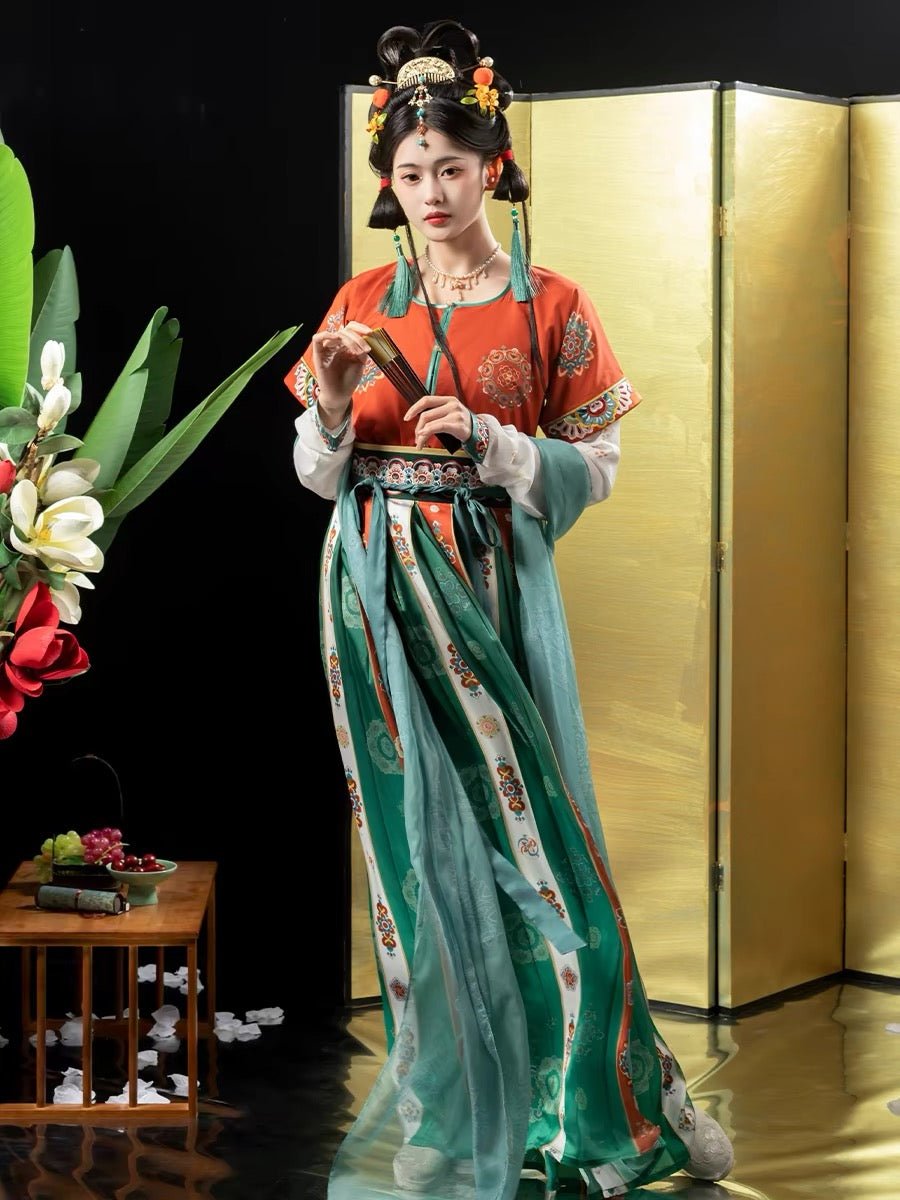 qiyao ruqun girls dress tang dynasty chinese hanfu-Jianxi Hanfu