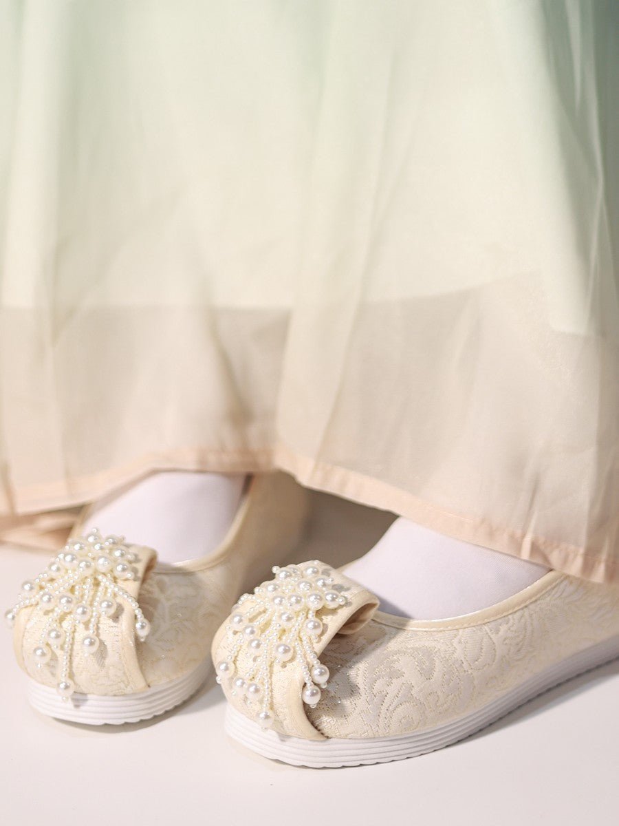 yellow hanfu shoes chinese hanfu shoes-Jianxi Hanfu