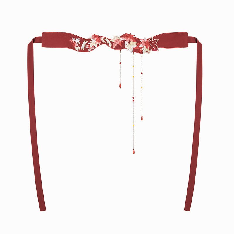 pink new chinese style waist chain-Jianxi Hanfu