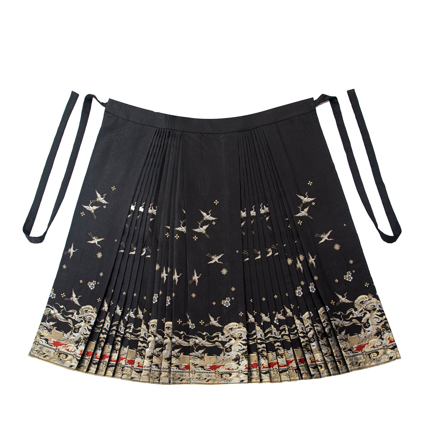 ming dynasty clothing black mamian skirt-Jianxi Hanfu