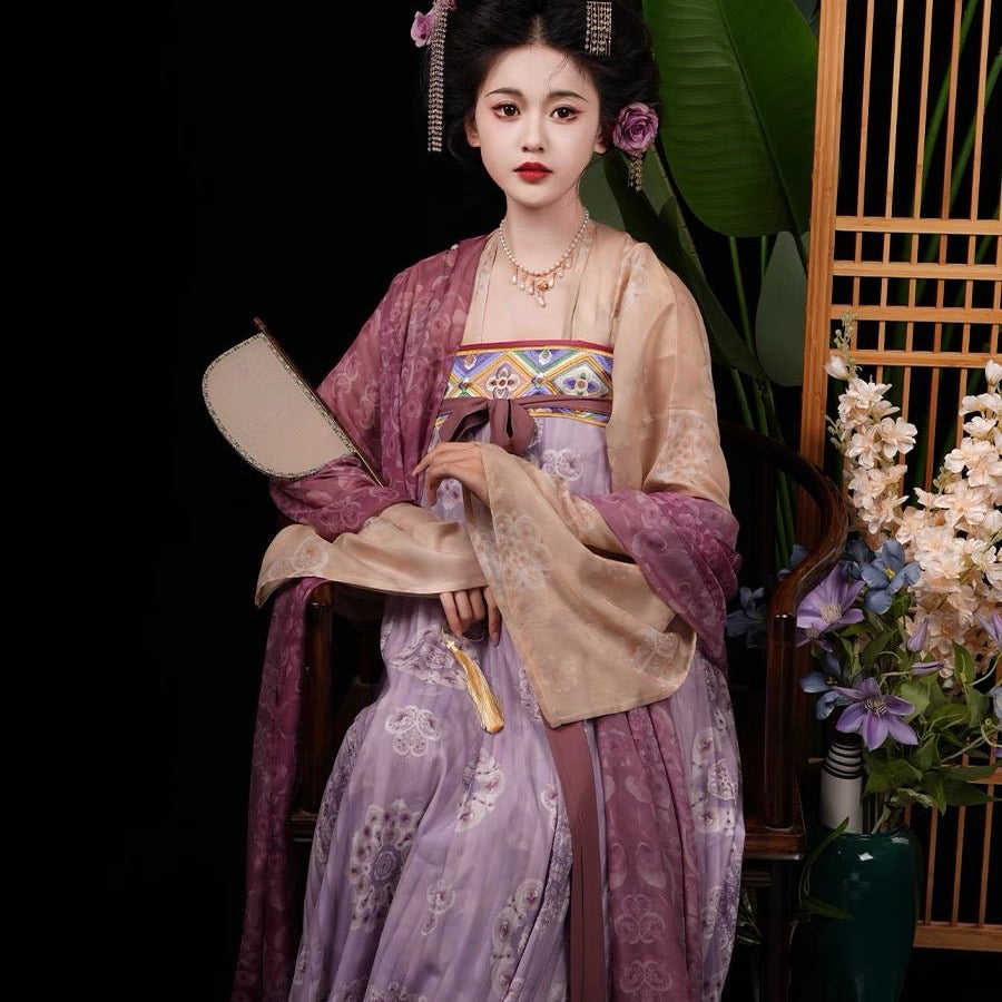 qixiong ruqun girls dress chinese hanfu-Jianxi Hanfu