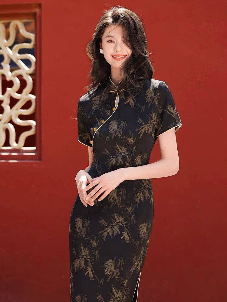 New Chinese - style Elegant Qipao Cheongsam - Jianxi Hanfu