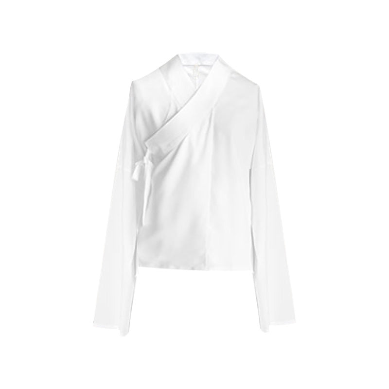 inner round collar top horse face skirt-Jianxi Hanfu
