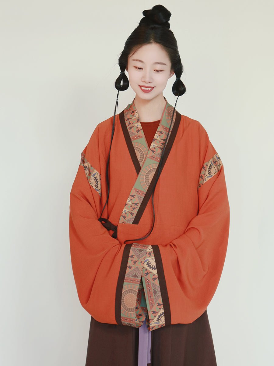women's red ru shirt ancient Chinese hanfu - Jianxi Hanfu