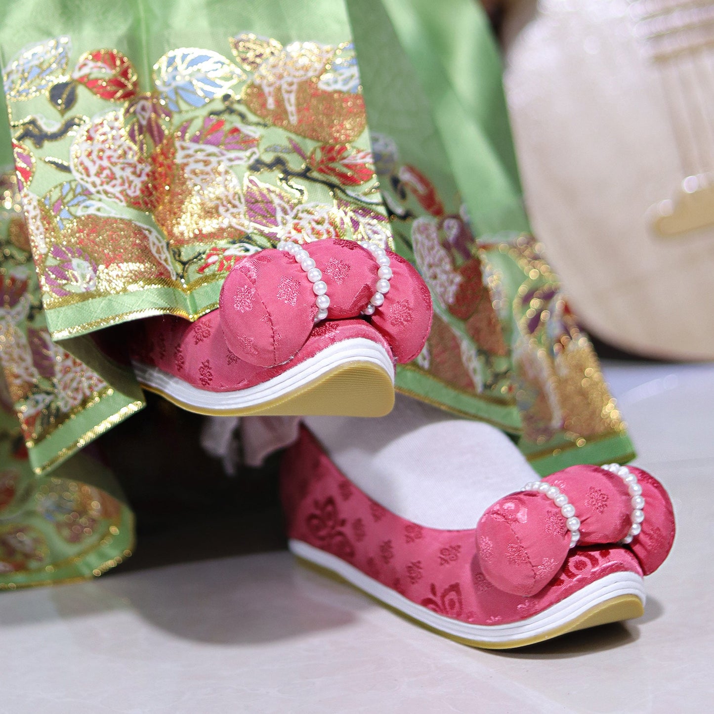 rubber outsole chinese women's hanfu shoes-Jianxi Hanfu