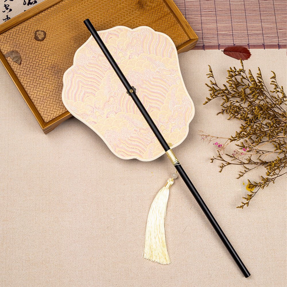 gold hand fan waist fan-Jianxi Hanfu