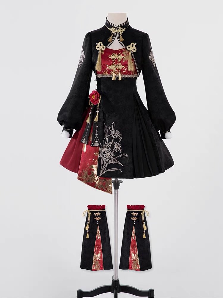 Qi Lolita JSK Set girls' dress - Jianxi Hanfu