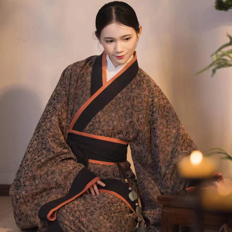 lady robe Chinese style warring state robe- Jianxi Hanfu