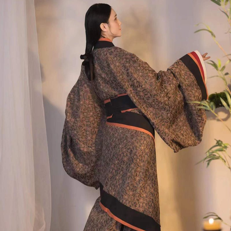 qin han dynasties women's clothes quju robe Chinese style warring state robe- Jianxi Hanfu