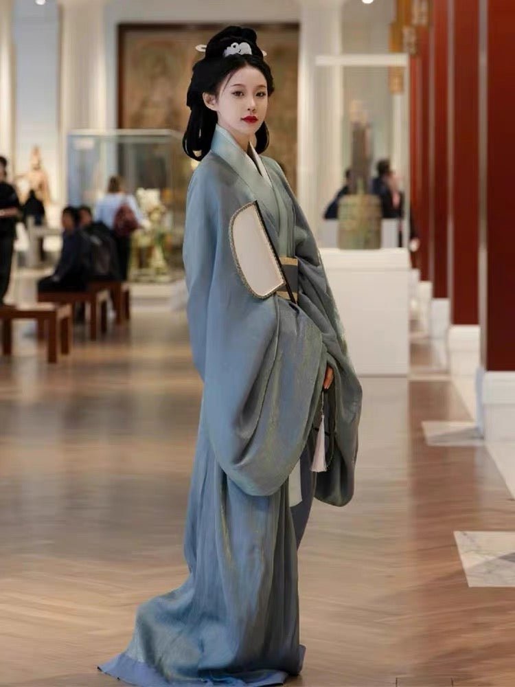 women's hanfu Qin Han Dynasty Warring States Zhiju Robe- Jianxi Hanfu