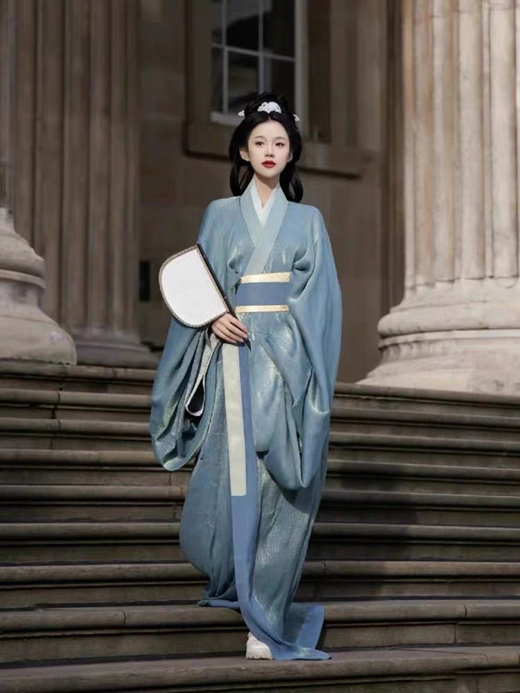 girls' robe Warring States Zhiju Robe- Jianxi Hanfu
