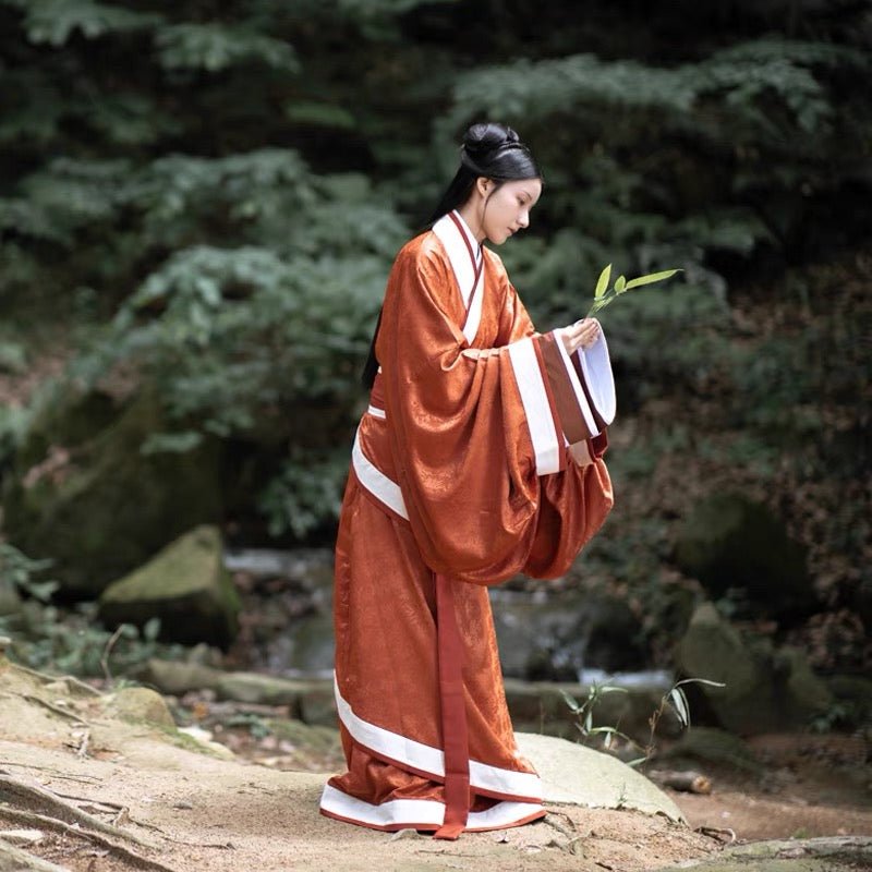 Qin Han Dynasty Women's Hanfu Zhanguopao Quju - Jianxi Hanfu