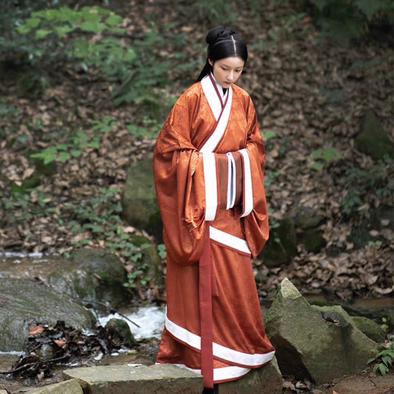 Qin Han Dynasty Women's Hanfu Zhanguopao Quju - Jianxi Hanfu