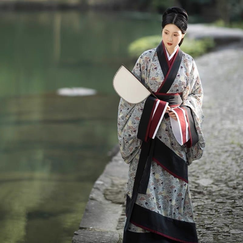 Qin Han Dynasty Women's Hanfu Zhanguopao Quju - Er Ya - Jianxi Hanfu