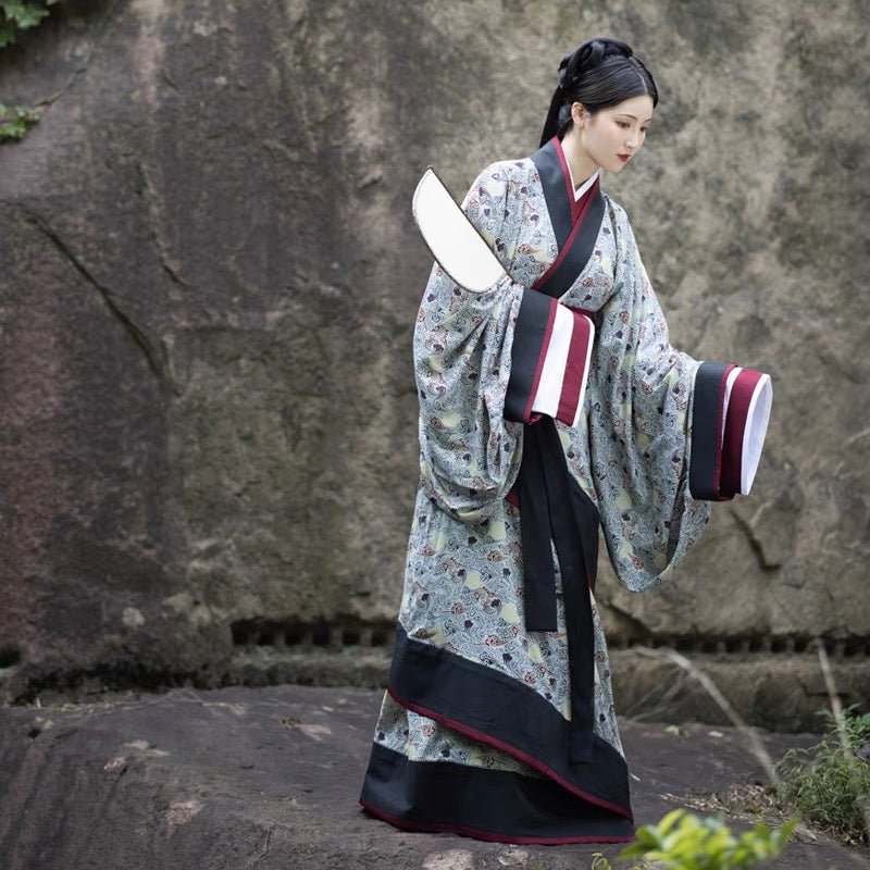 Qin Han Dynasty Women's Hanfu Zhanguopao Quju - Er Ya - Jianxi Hanfu