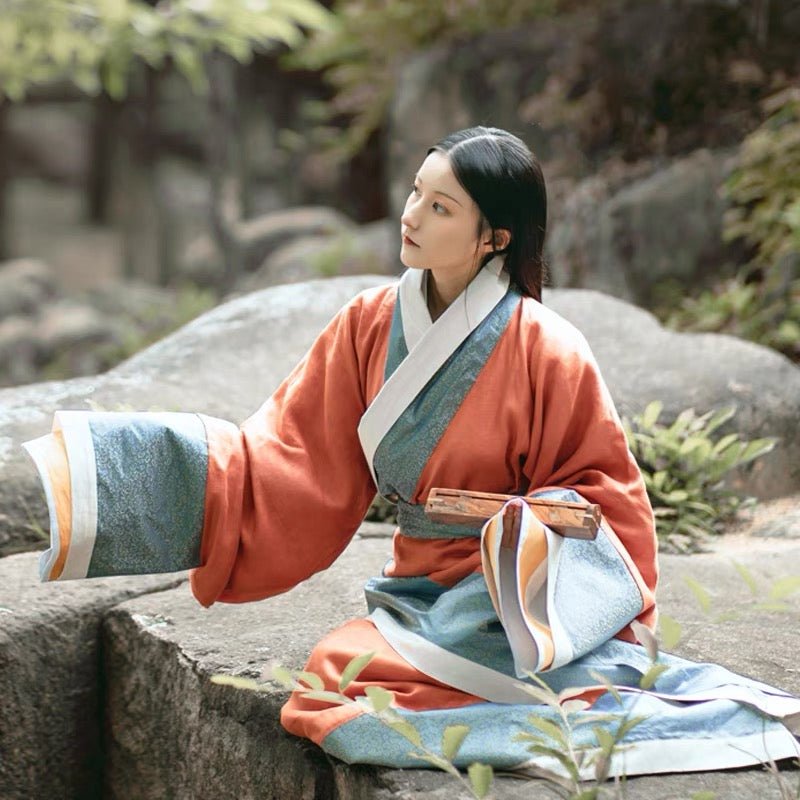 Qin Han Dynasty Women's Hanfu Zhanguopao Quju - Qin Shu - Jianxi Hanfu