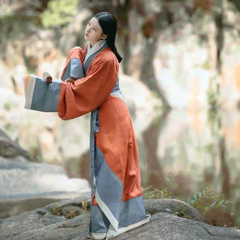 Qin Han Dynasty Women's Hanfu Zhanguopao Quju - Qin Shu - Jianxi Hanfu