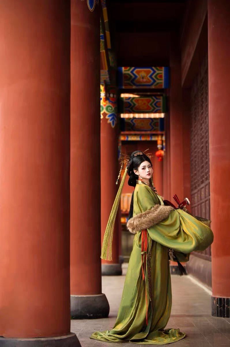 Qin Han Dynasty Women's Hanfu Zhanguopao Zhiju - Xiang Liu - Jianxi Hanfu