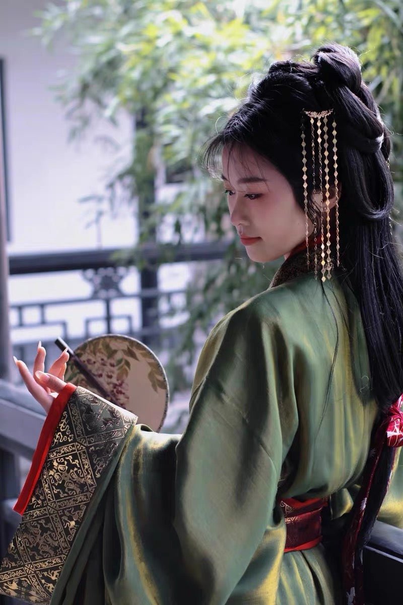 Qin Han Dynasty Women's Hanfu Zhanguopao Zhiju - Xiang Liu - Jianxi Hanfu