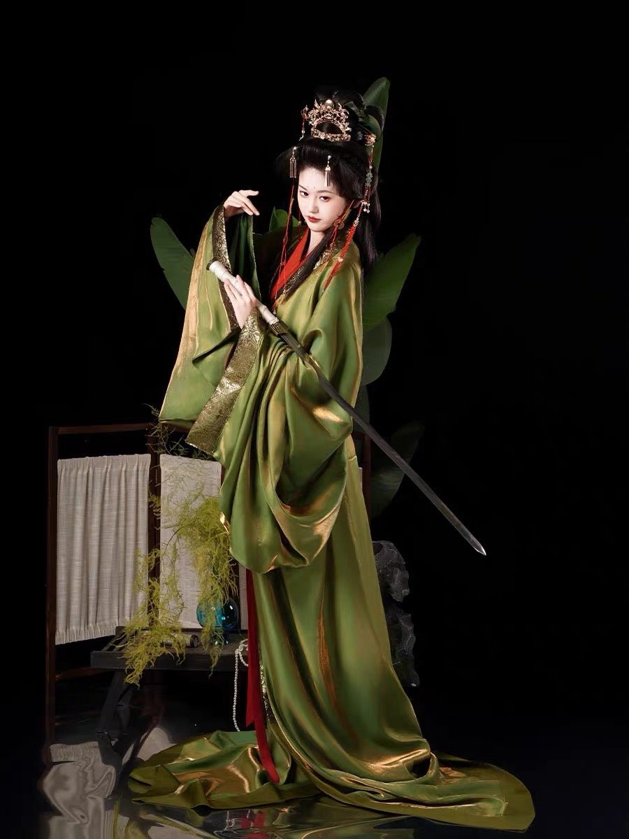 Qin Han Dynasty Women's Hanfu Zhanguopao Zhiju - Xiang Liu - Jianxi Hanfu